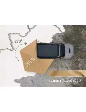 OFFLANDER MARKIZA SAMONOŚNA BATWING 270 L SAND PRAWA 2.5 M | Szekla4x4.pl