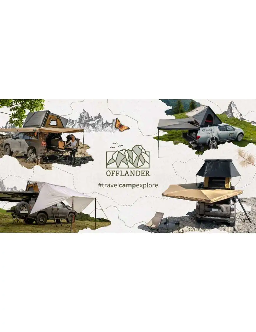 OFFLANDER MARKIZA SAMONOŚNA BATWING 270 L SAND PRAWA 2.5 M | Szekla4x4.pl