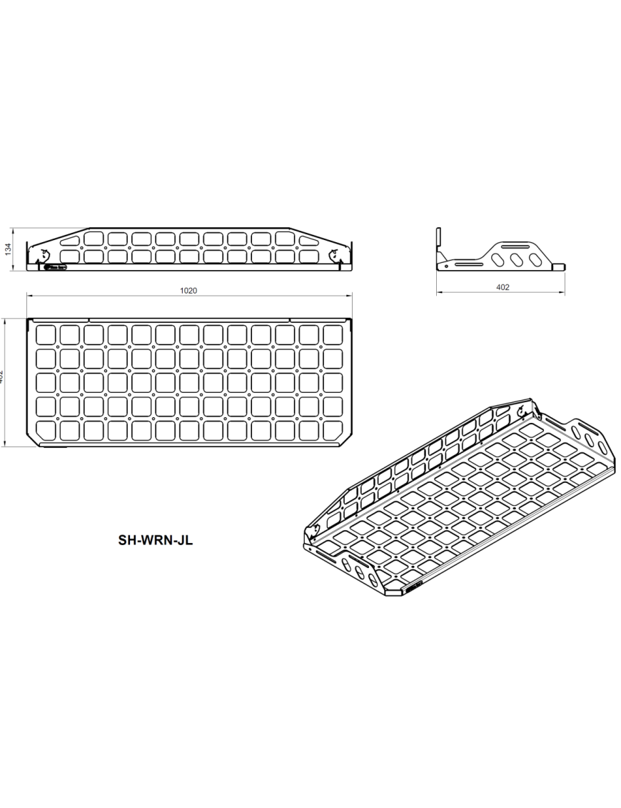 Półka Wyprawowa - JEEP Wrangler JL | Szekla4x4.pl Półka Wyprawowa - JEEP Wrangler JL | Szekla4x4.pl