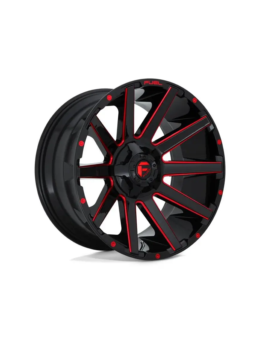 Felga aluminiowa D643 Contra Gloss Black RED Tinted Clear Fuel