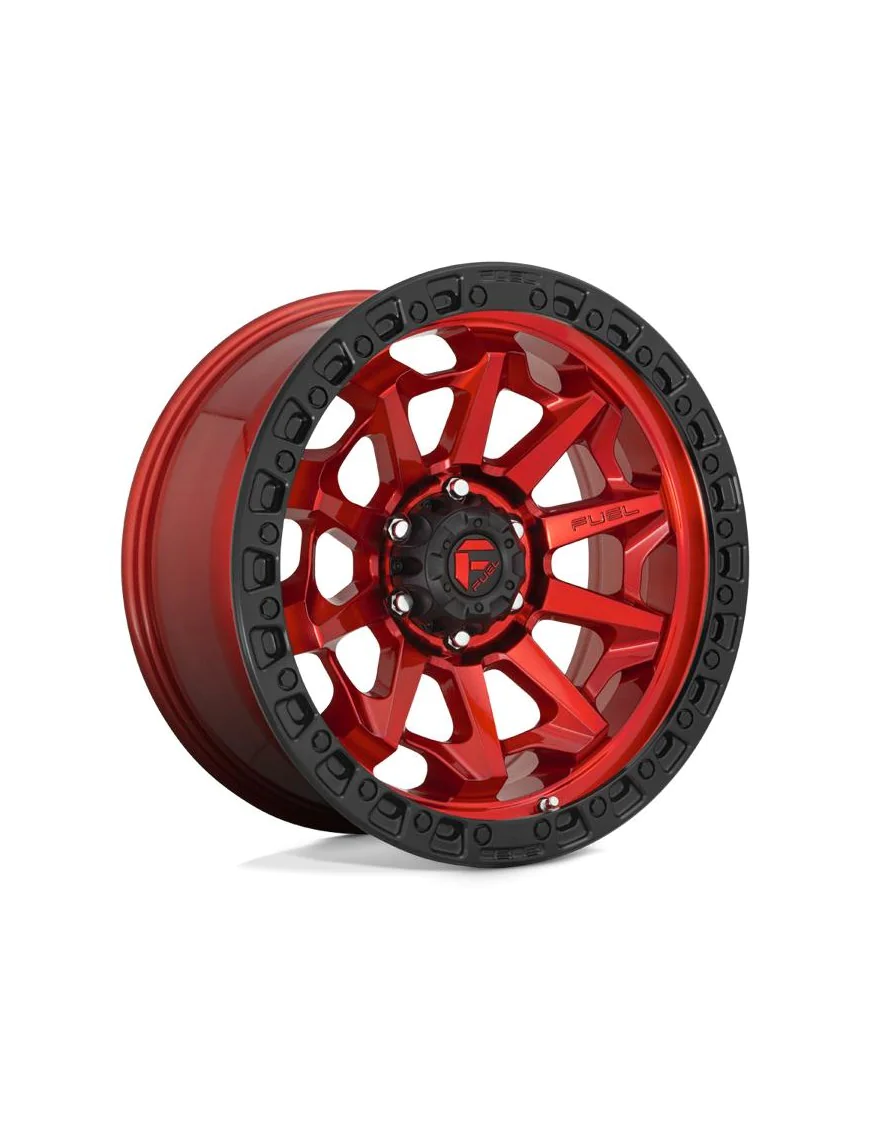 Felga aluminiowa D695 Covert Candy RED Black Bead Ring Fuel