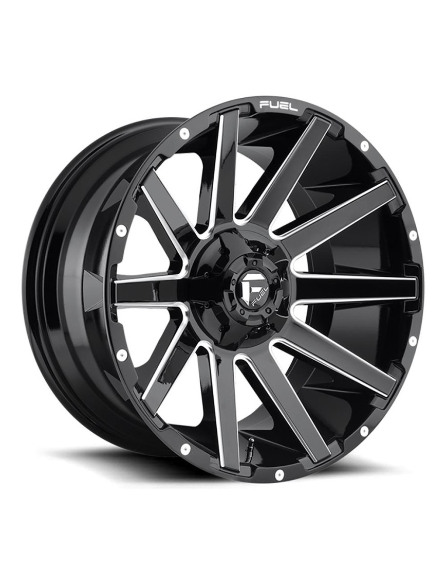 Felga aluminiowa D615 Contra Gloss Black Milled Fuel