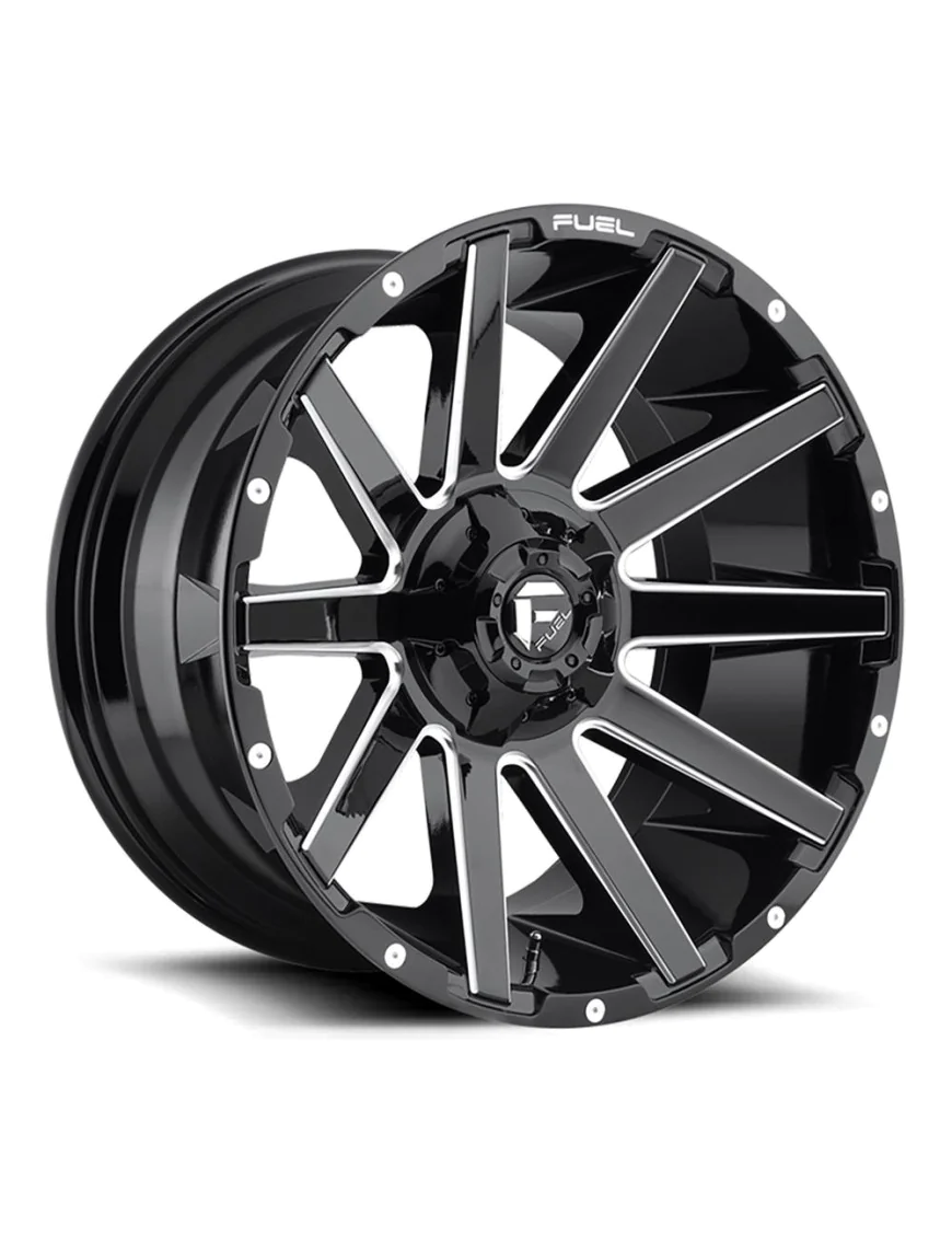 Felga aluminiowa D615 Contra Gloss Black Milled Fuel