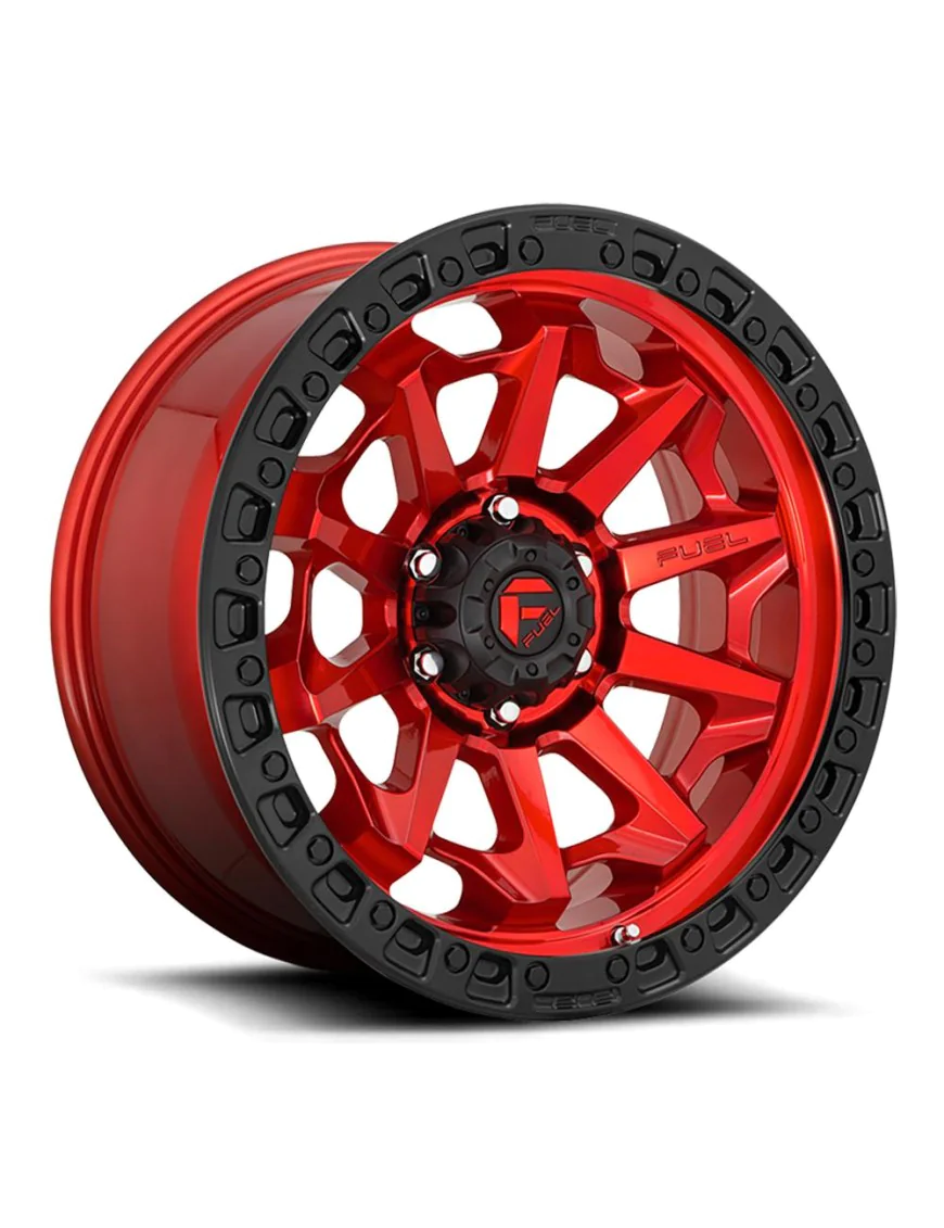 Felga aluminiowa D695 Covert Candy RED Black Bead Ring Fuel