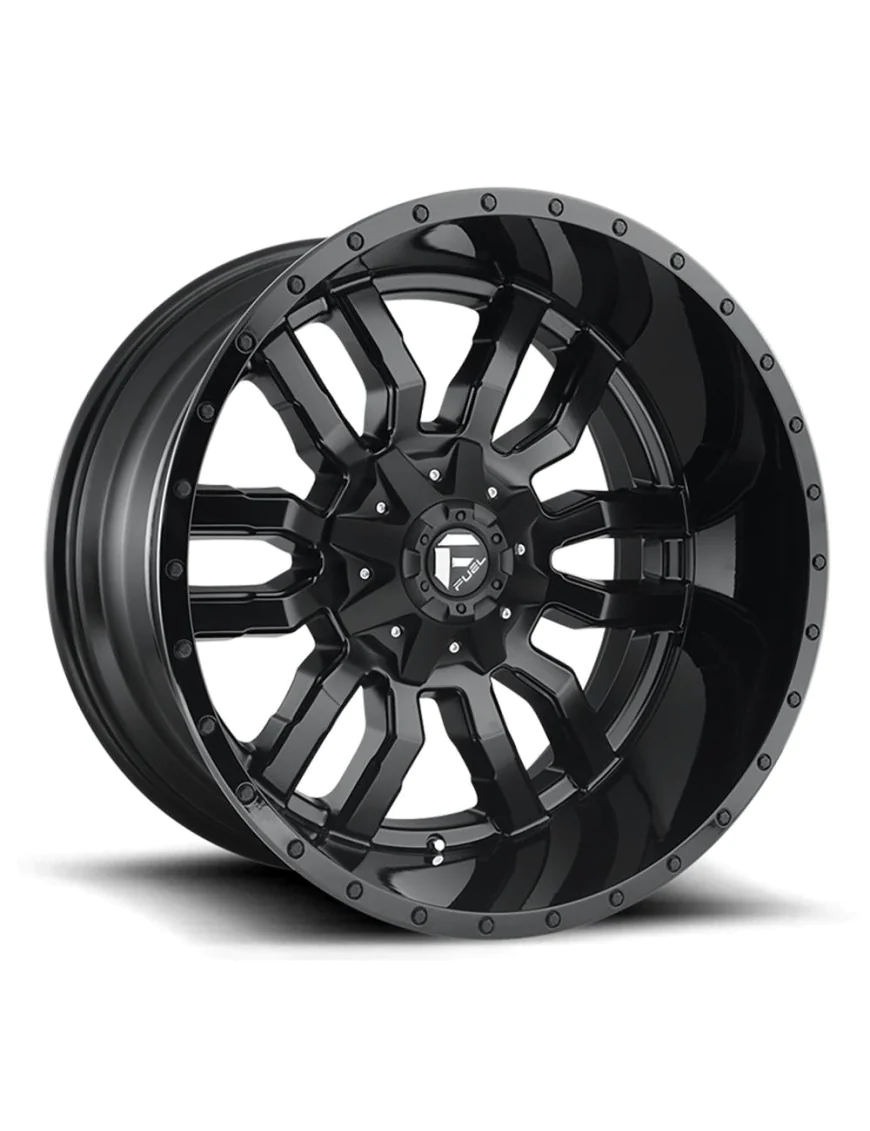 Felga aluminiowa D596 Sledge Matte Black Gloss Black LIP Fuel