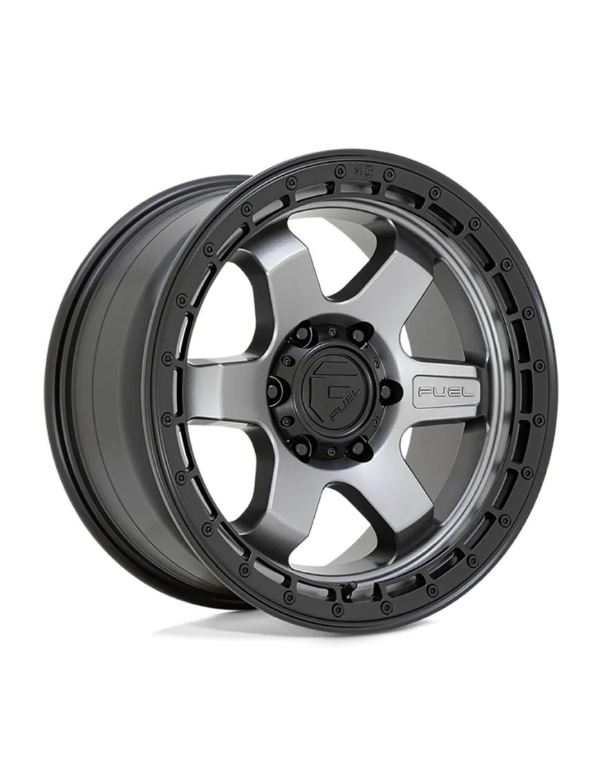 Felga aluminiowa D752 Block Matte Gunmetal W/ Black Ring Fuel