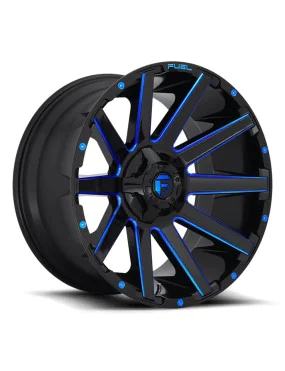 Felga aluminiowa D644 Contra Gloss Black/Blue Tinted Clear Fuel