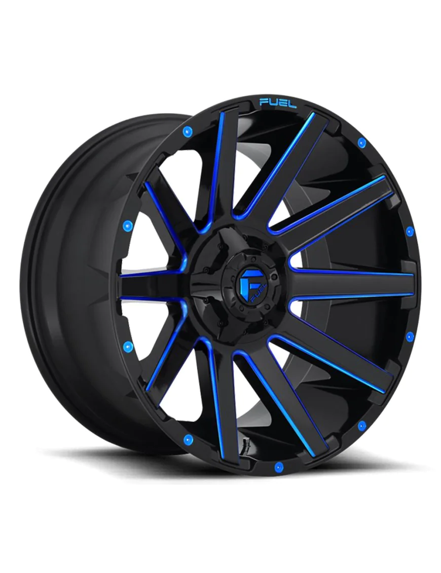 Felga aluminiowa D644 Contra Gloss Black/Blue Tinted Clear Fuel