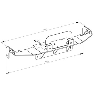 Płyta montażowa wyciągarki - Toyota Land Cruiser 250 2024- STEELER