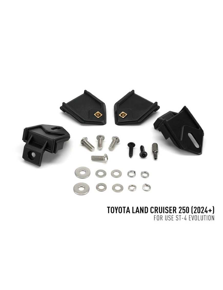 Zestaw dwóch lamp LAZER ST4 Evolution z systemem montażu w fabrycznym grillu - Toyota Land Cruiser 250 (2024 -) | Szekla4x4.pl