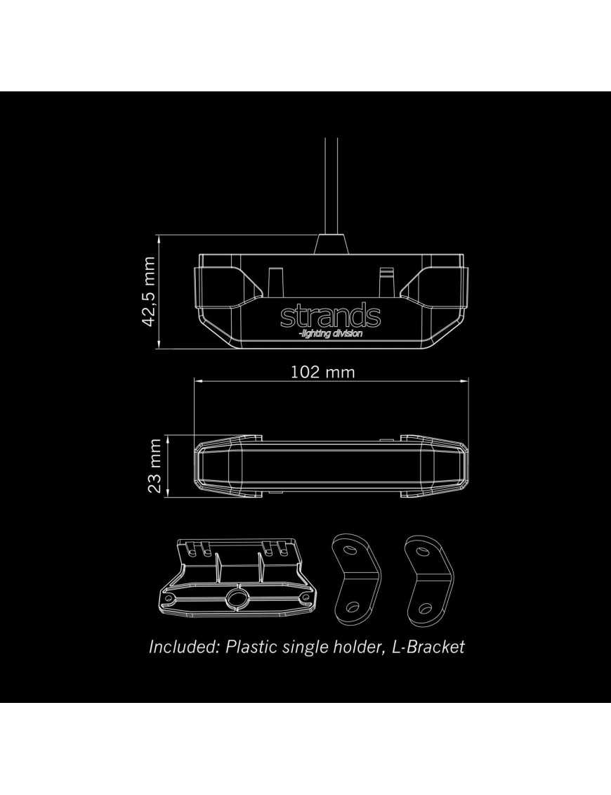 Strands FIREFLY SEE ME DOUBLE BURNER Biały/pomarańczowy 850444 | Szekla4x4.pl
