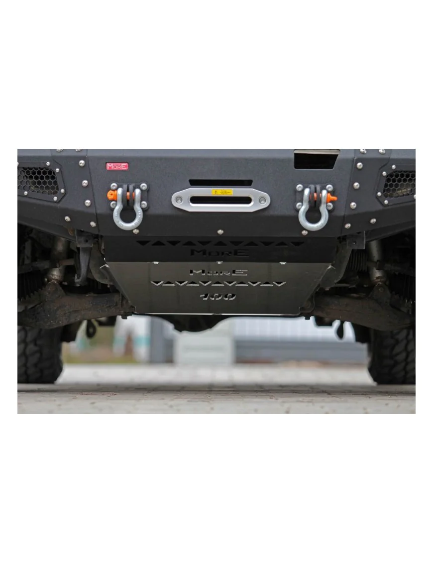 Aluminiowa przednia osłona podwozia, silnika - Toyota Land Cruiser J100, Lexus LX 470 do zderzaka Z028