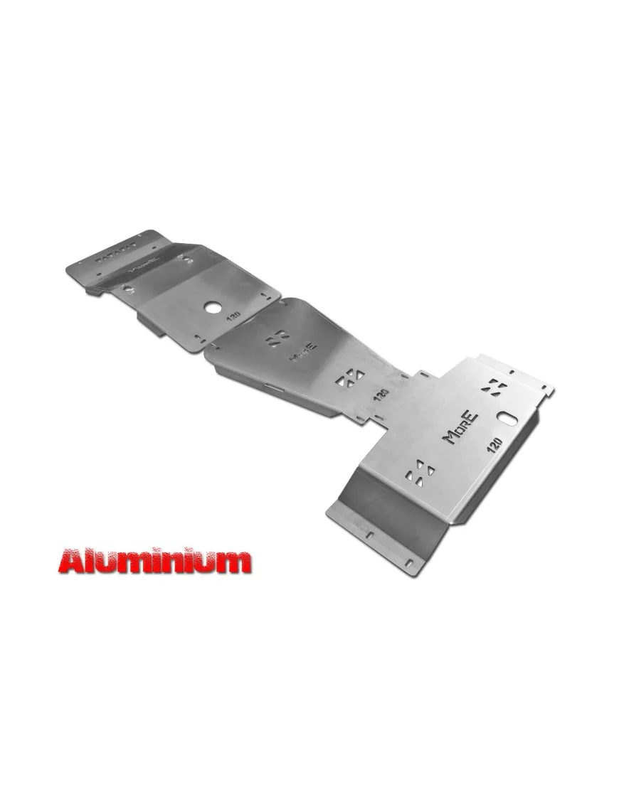 Zestaw aluminiowych osłon podwozia MorE 4x4 - Toyota Land Cruiser J120 - do zderzaka Z001