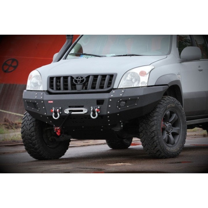 Zestaw aluminiowych osłon podwozia MorE 4x4 - Toyota Land Cruiser J120 - do zderzaka Z001