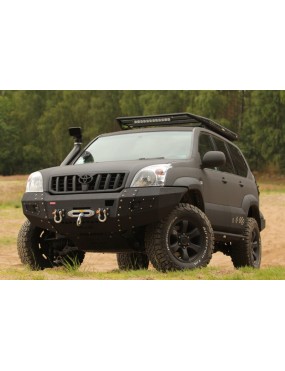 Zestaw aluminiowych osłon podwozia MorE 4x4 - Toyota Land Cruiser J120 - do zderzaka Z001