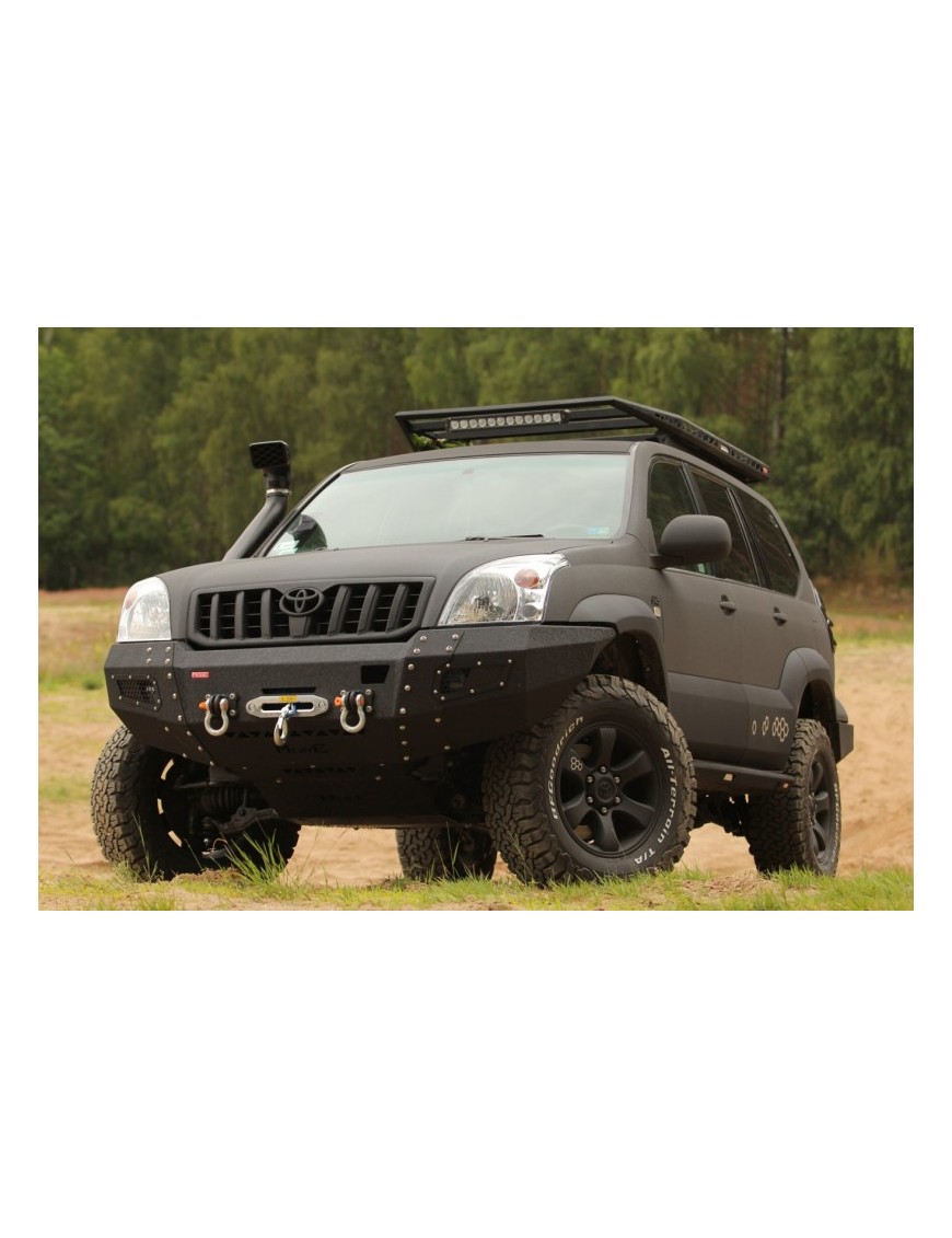 Zestaw aluminiowych osłon podwozia MorE 4x4 - Toyota Land Cruiser J120 - do zderzaka Z001