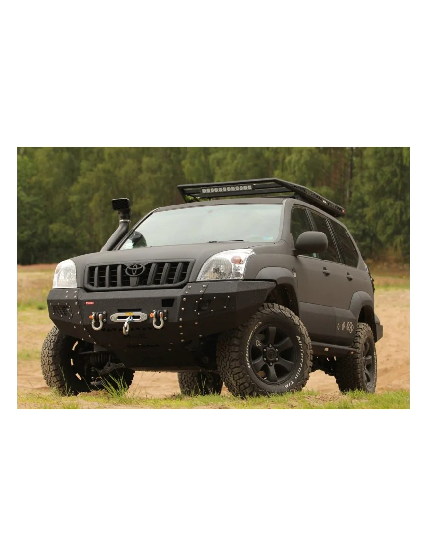 Zestaw aluminiowych osłon podwozia MorE 4x4 - Toyota Land Cruiser J120 - do zderzaka Z001