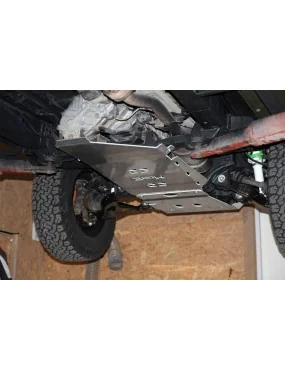 Zestaw aluminiowych osłon podwozia MorE 4x4 - Toyota Hilux Vigo 05-11 - do zderzaka Z010