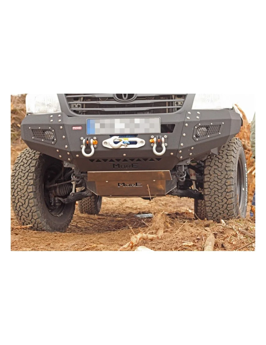 Zestaw aluminiowych osłon podwozia MorE 4x4 - Toyota Hilux Vigo 05-11 - do zderzaka Z010