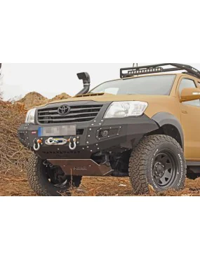 Zestaw aluminiowych osłon podwozia MorE 4x4 - Toyota Hilux Vigo 05-11 - do zderzaka Z010