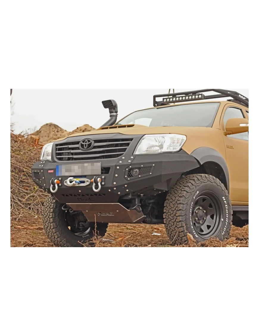 Zestaw aluminiowych osłon podwozia MorE 4x4 - Toyota Hilux Vigo 05-11 - do zderzaka Z010