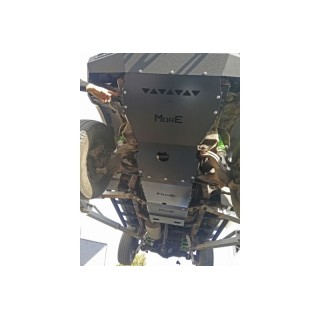 Zestaw aluminiowych osłon podwozia MorE 4x4 - Toyota Land Cruiser J95 Diesel - do zderzaka Z012
