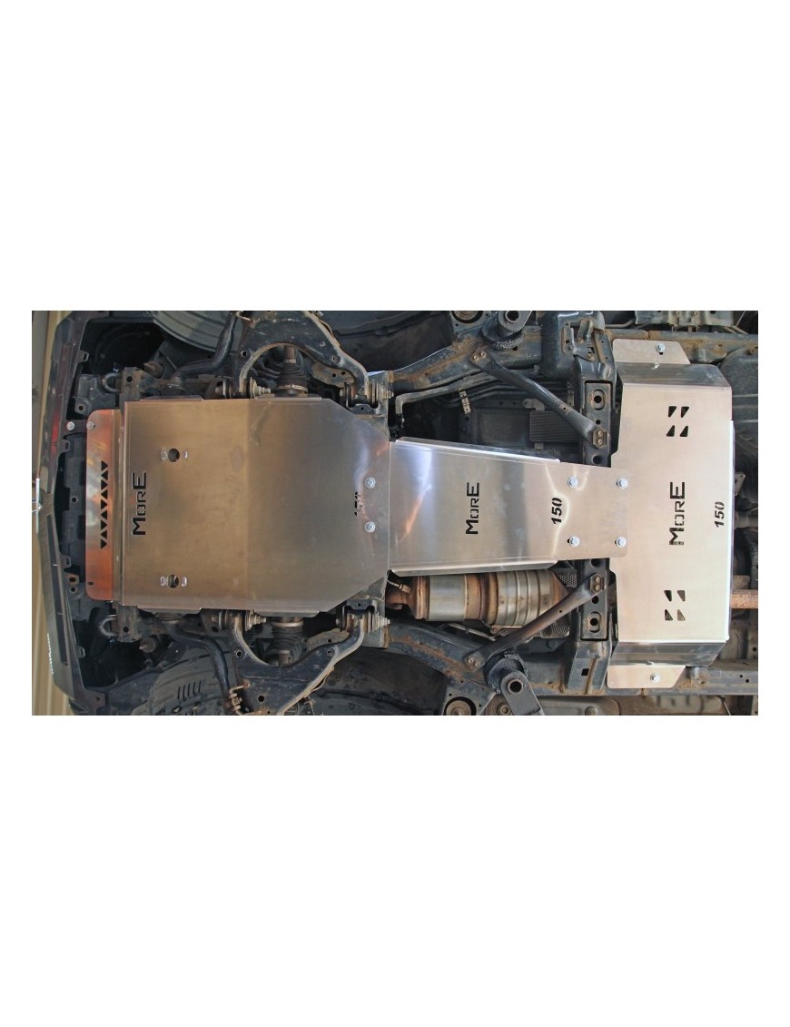 Zestaw aluminiowych osłon podwozia MorE 4x4 - Toyota Land Cruiser J150 09-14 - do zderzaka Z007