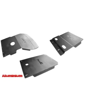 Zestaw aluminiowych osłon podwozia MorE 4x4 - Toyota Land Cruiser J90 Diesel - do zderzaka Z012