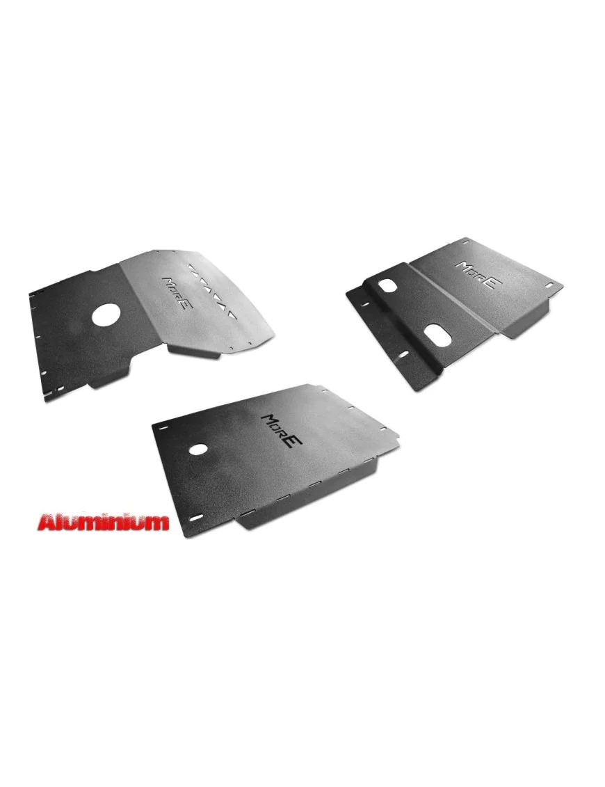 Zestaw aluminiowych osłon podwozia MorE 4x4 - Toyota Land Cruiser J90 Diesel - do zderzaka Z012