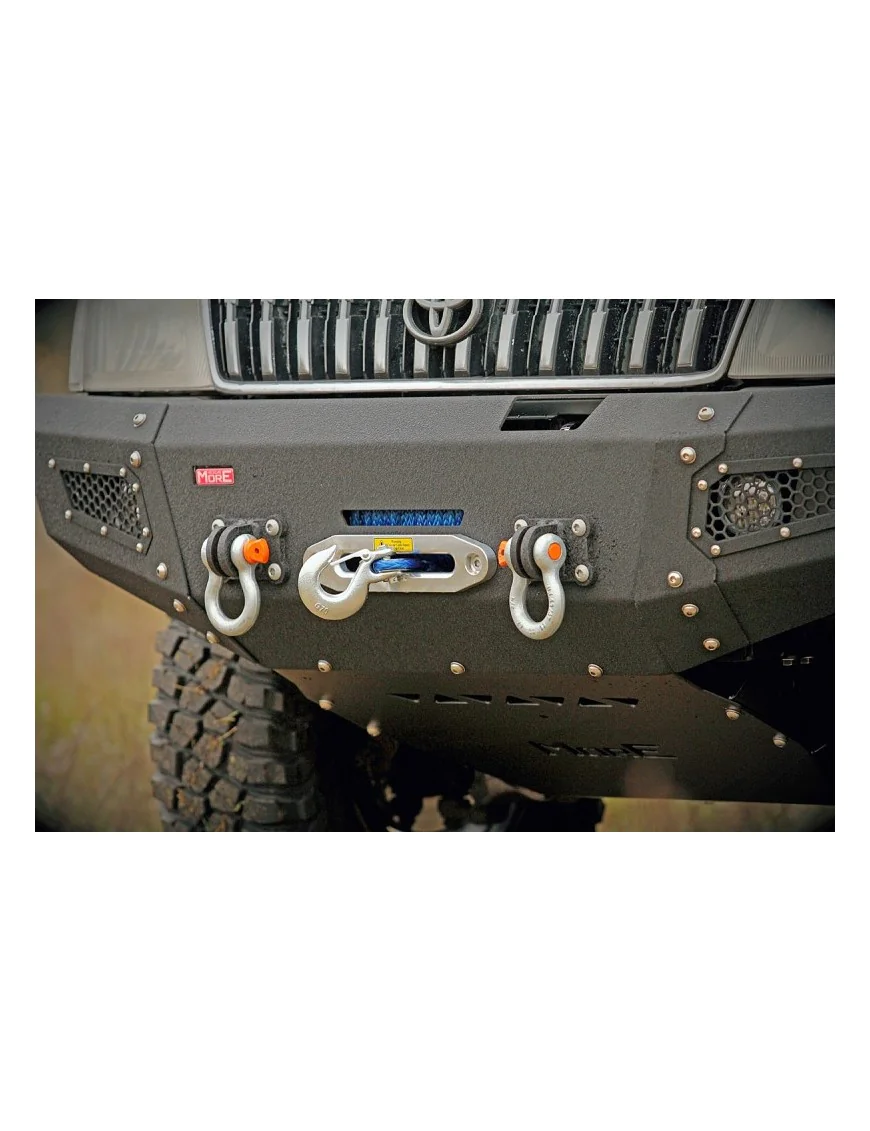 Zestaw aluminiowych osłon podwozia MorE 4x4 - Toyota Land Cruiser J90 Diesel - do zderzaka Z012