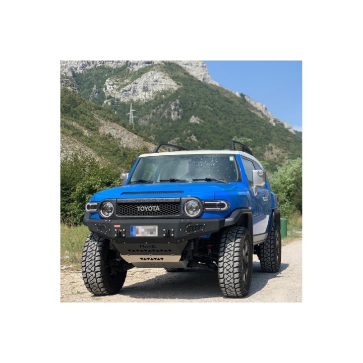 Zestaw aluminiowych osłon podwozia MorE 4x4 - Toyota FJ Cruiser - do zderzaka Z022