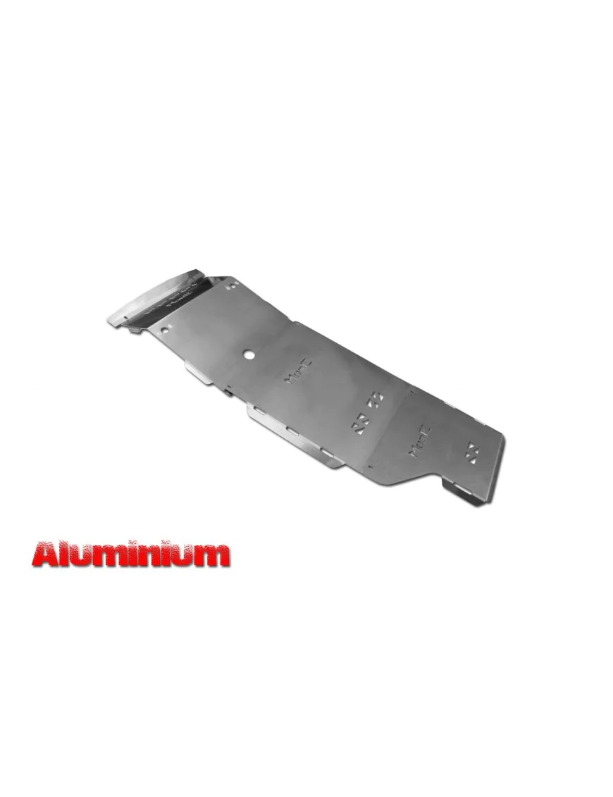 Zestaw aluminiowych osłon podwozia MorE 4x4 - Mitsubishi Pajero 4 V80 - do zderzaka Z030