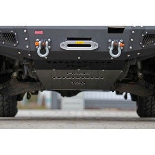 Zestaw aluminiowych osłon podwozia Toyota Land Cruiser J100, Lexus LX 470 benzyna - do zderzaka Z028