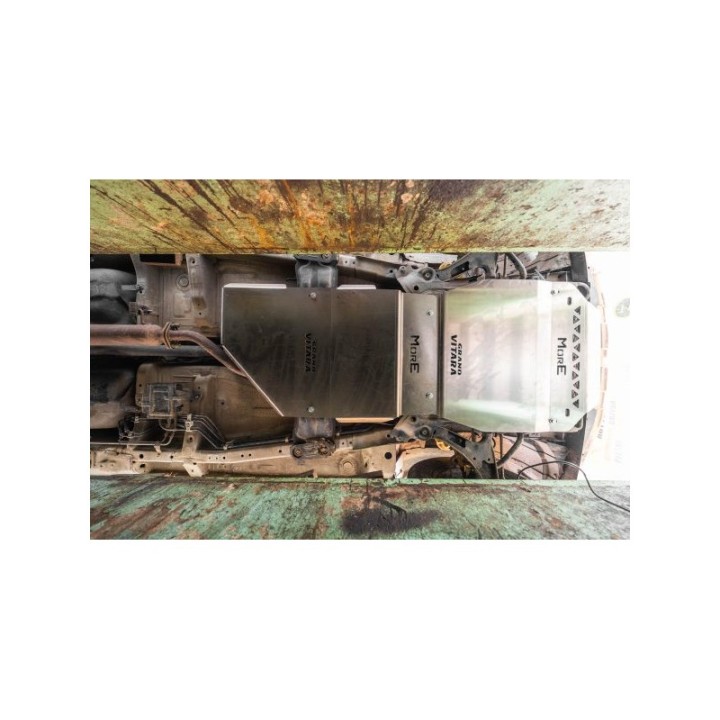 Zestaw aluminiowych osłon podwozia MorE 4x4 - Suzuki Grand Vitara 2 - wydłużony