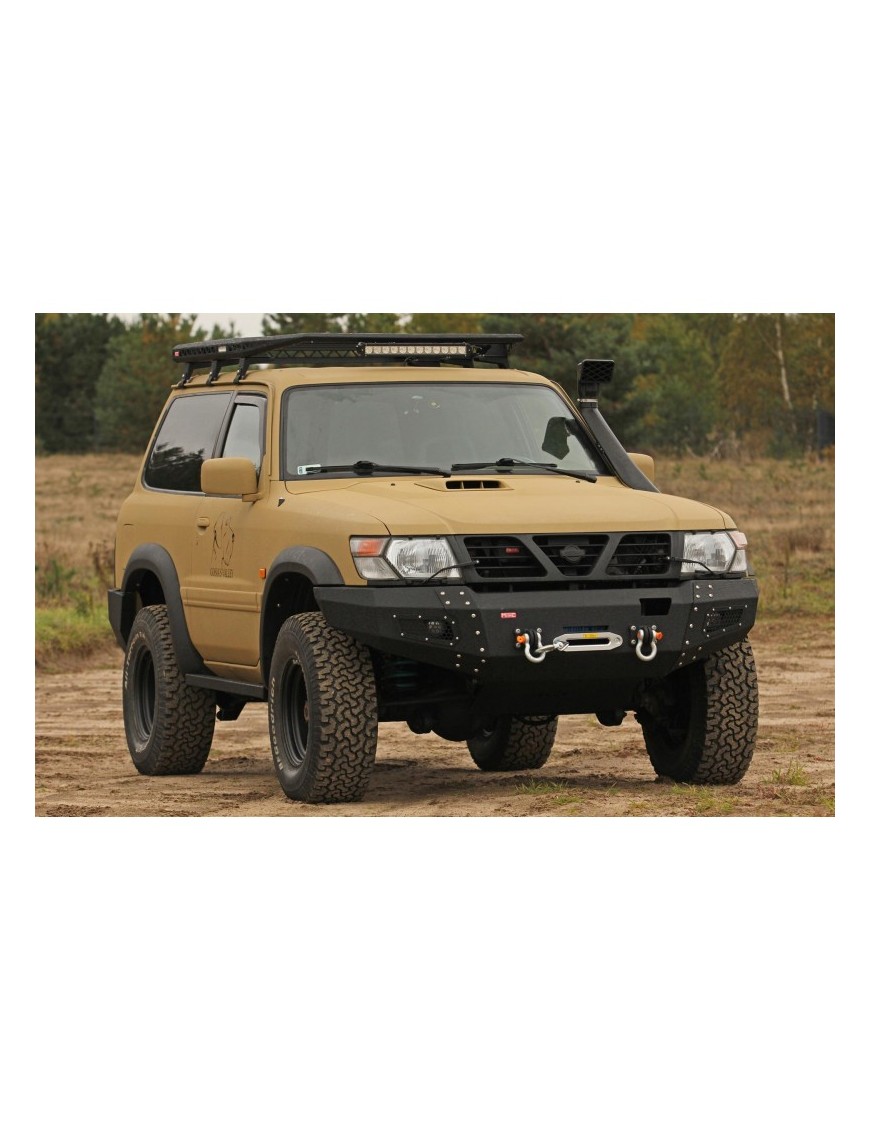 Zderzak przedni stalowy Nissan Patrol Y61 97-04 More 4x4