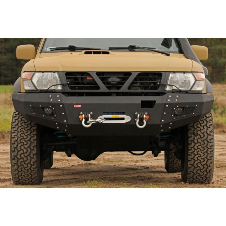 Zderzak przedni stalowy Nissan Patrol Y61 97-04 More 4x4