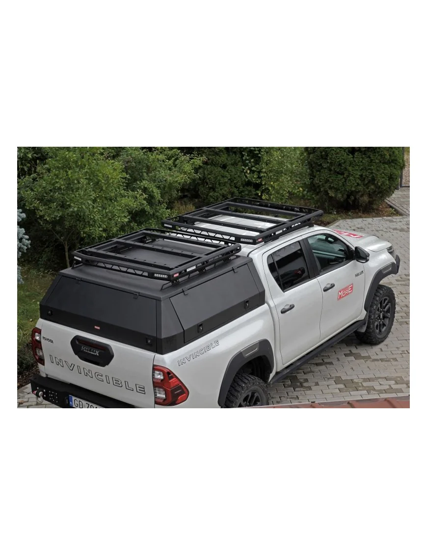 Bagażnik dachowy na hardtop pickup'a 120x120cm - More 4x4 Mark II
