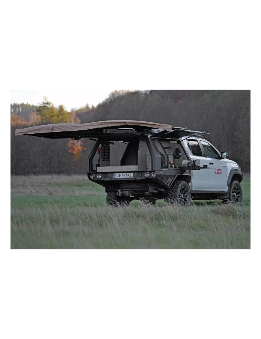 Markiza samochodowa Batwing 270° 2,5m - zadaszenie boczne More 4x4