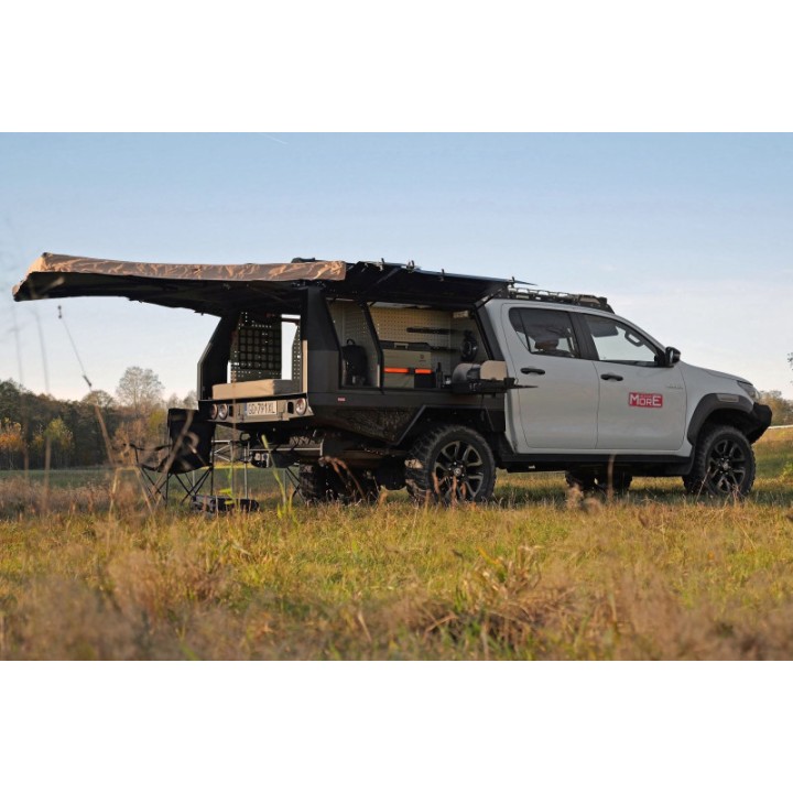 Markiza samochodowa Batwing 270° 2,5m - zadaszenie boczne More 4x4