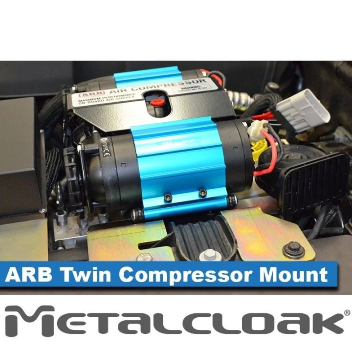 Mocowanie pod maską dwutłokowego | podwójnego kompresora typu ARB Jeep Wrangler JK METALCLOAK - ujęcie 4