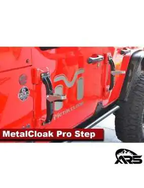 Stopień na drzwi Rocklander PRO Metalcloak  Jeep Wrangler JL | Szekla4x4.pl