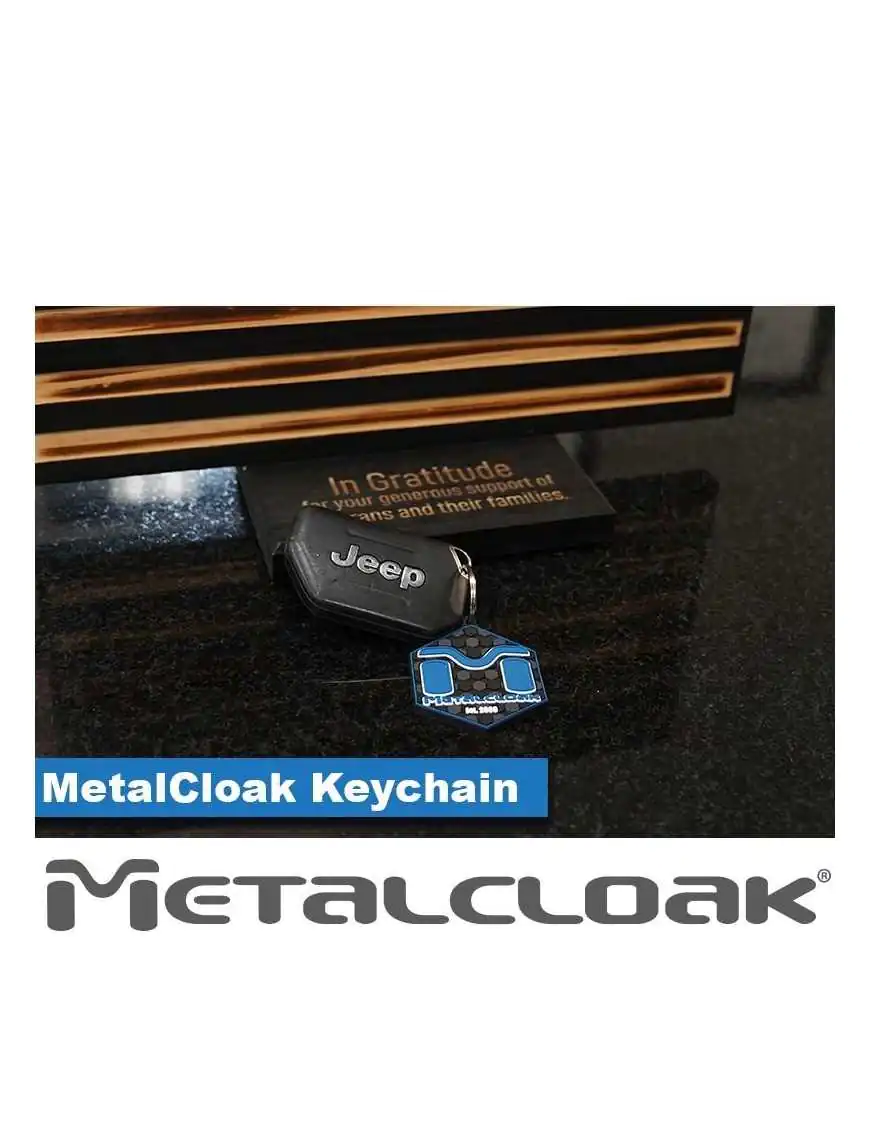 MetalCloak Rubber Keychain