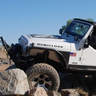 Naklejki na maskę Jeep Wrangler - Rubicloak 24" 2szt METALCLOAK
