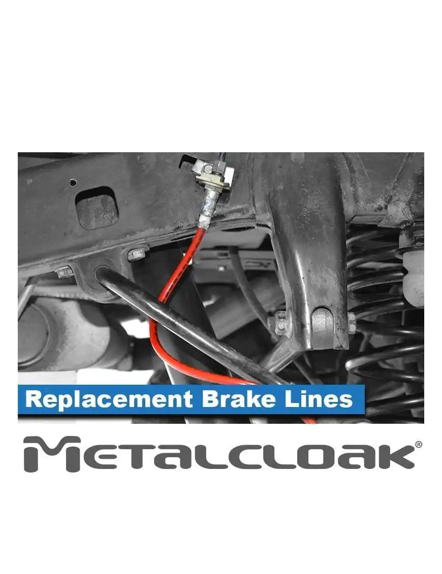 JK Wrangler Replacement Brake Lines, Pair 24.5"
