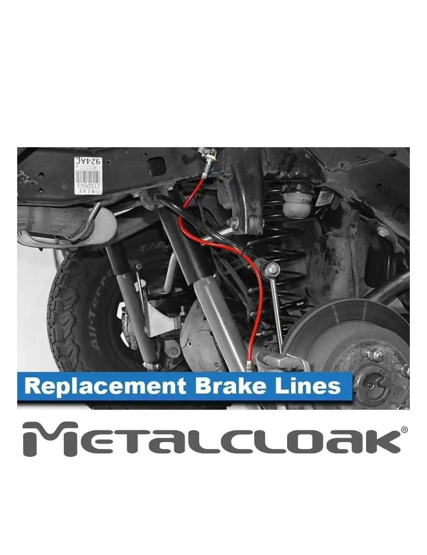 JK Wrangler Replacement Brake Lines, Pair 24.5"