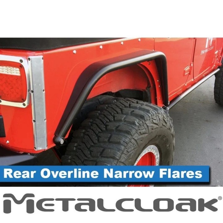 Czarne metalowe Poszerzenia Jeep Wrangler JK od Metalcloak