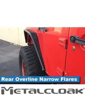 Czarne metalowe Poszerzenia Jeep Wrangler JK od Metalcloak | Szekla4x4.pl