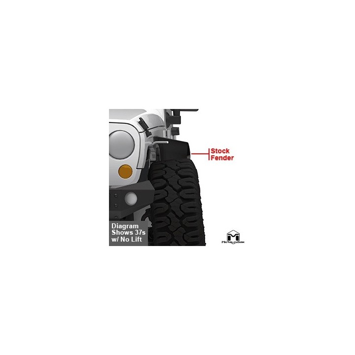 Poszerzenia Metalcloak Jeep Wrangler JK Overline HI-Clearance na szybkozłączkach - ujęcie 4