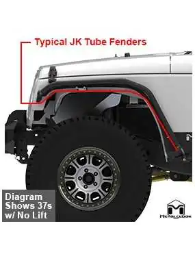 Poszerzenia Metalcloak Jeep Wrangler JK Overline HI-Clearance na szybkozłączkach | Szekla4x4.pl