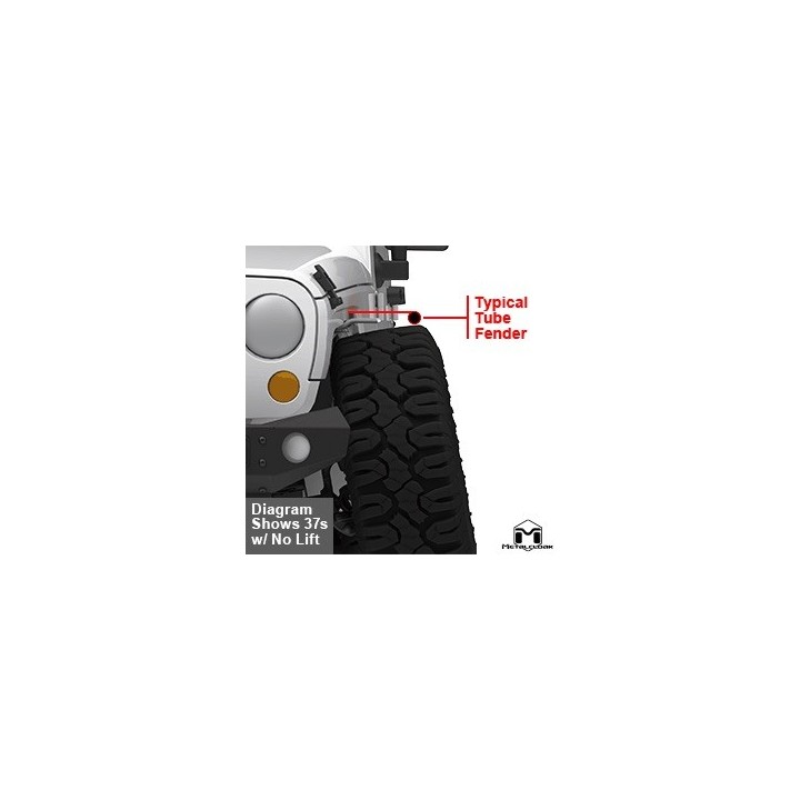 Poszerzenia Metalcloak Jeep Wrangler JK Overline HI-Clearance na szybkozłączkach - ujęcie 7